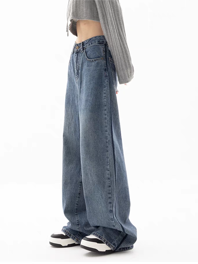 WW | Blaue Baggy Boyfriend Jeans