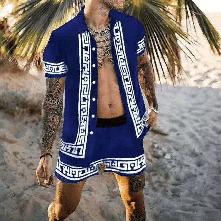 W&W Mode | Herren Sommersatz Zweiteilige Freizeitsatz Für Urlaub/frühling/sommer