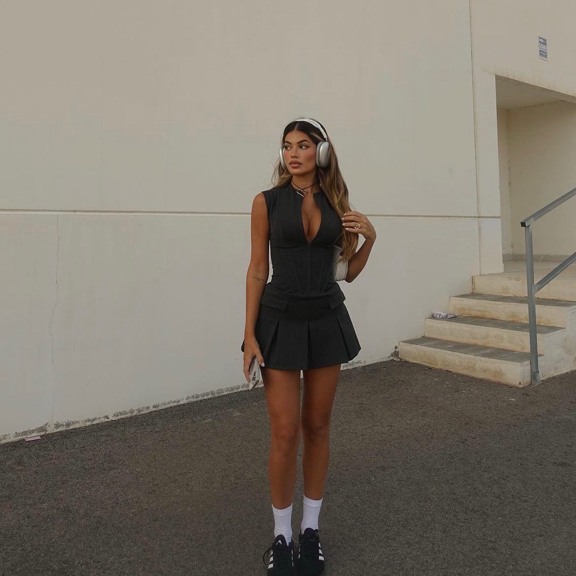WW | Minikleid Mit Korsett Und Faltenrock Für Frauen