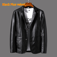 WW | Stilvolle Leder Herren Blazer Klassischer Schnitt