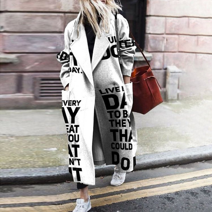 Langer Oversize-Trenchcoat für Damen