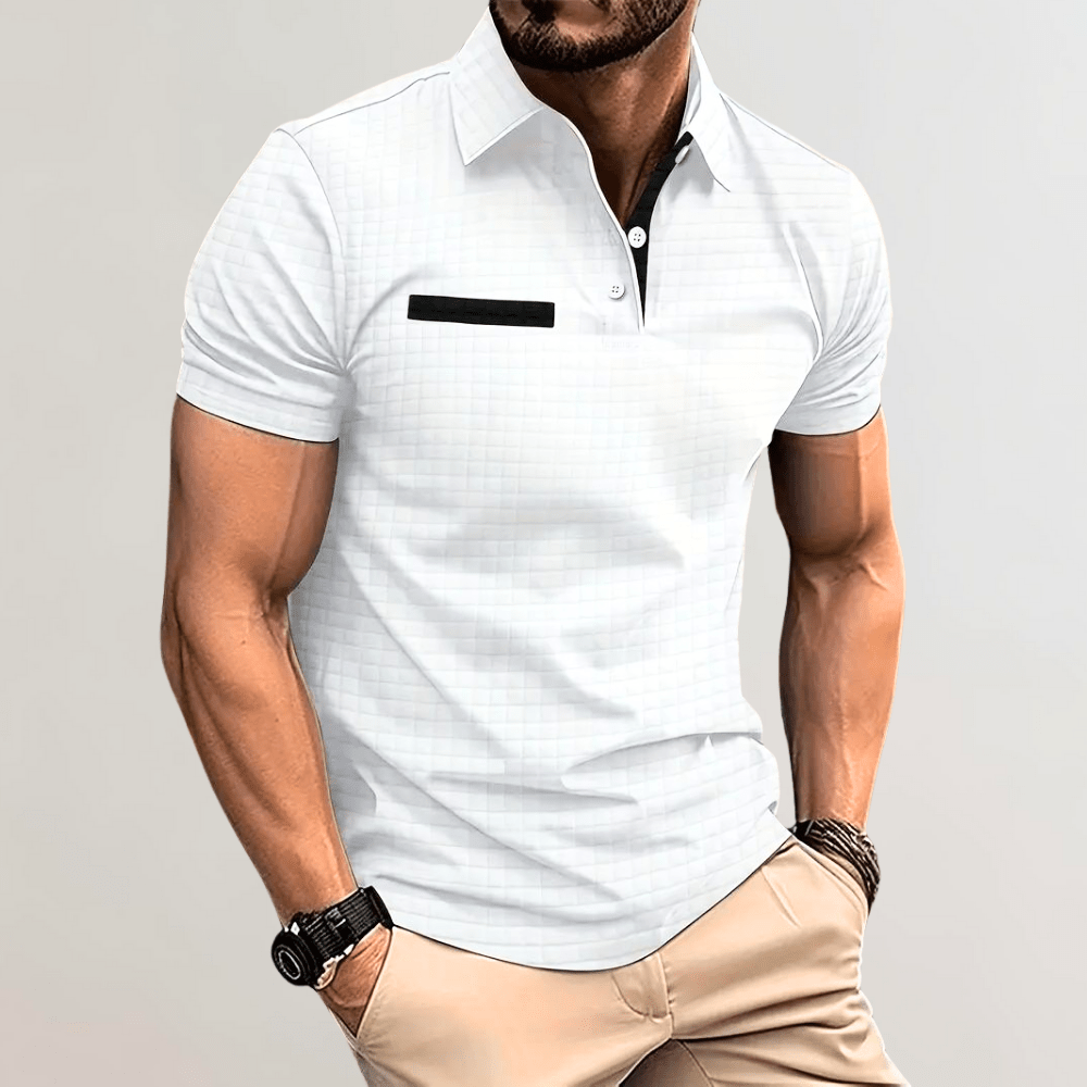 WW | Polo Herren Polo Shirt Bequem Baumwolle Lässig Mode Klassischer Stil