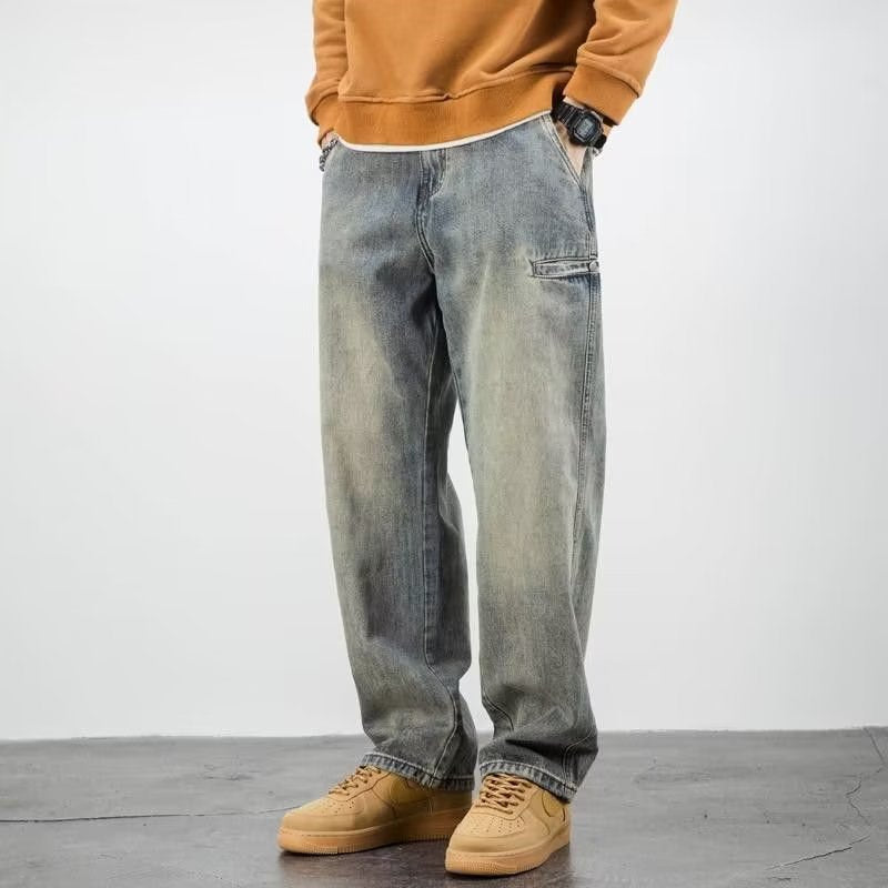 WW | Trendy Gewaschene Sommerjeans Für Herren