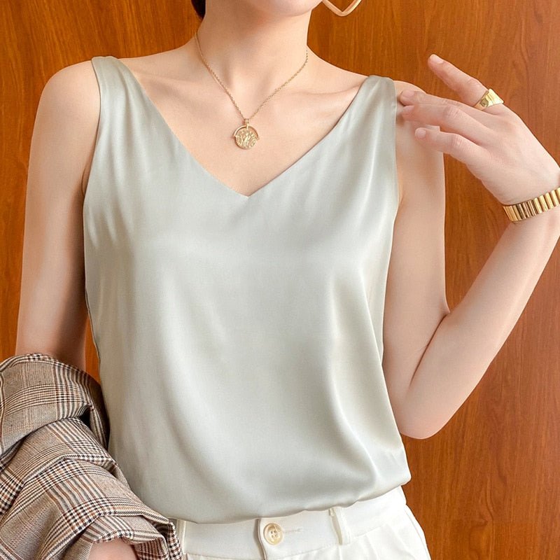 WW | Elegante Tanktop aus zarter Seide
