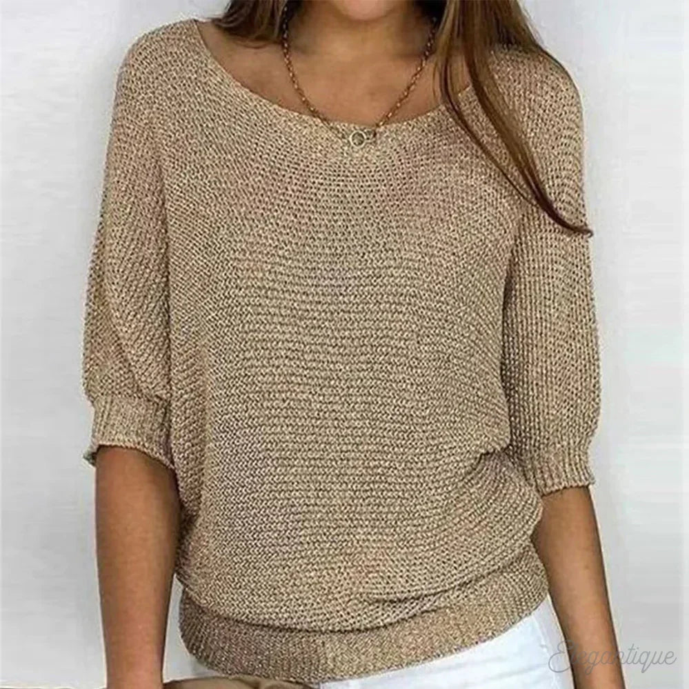 W&W Mode | Strick Lässig Damenpullover Bequemer Und Stylischer Pullover