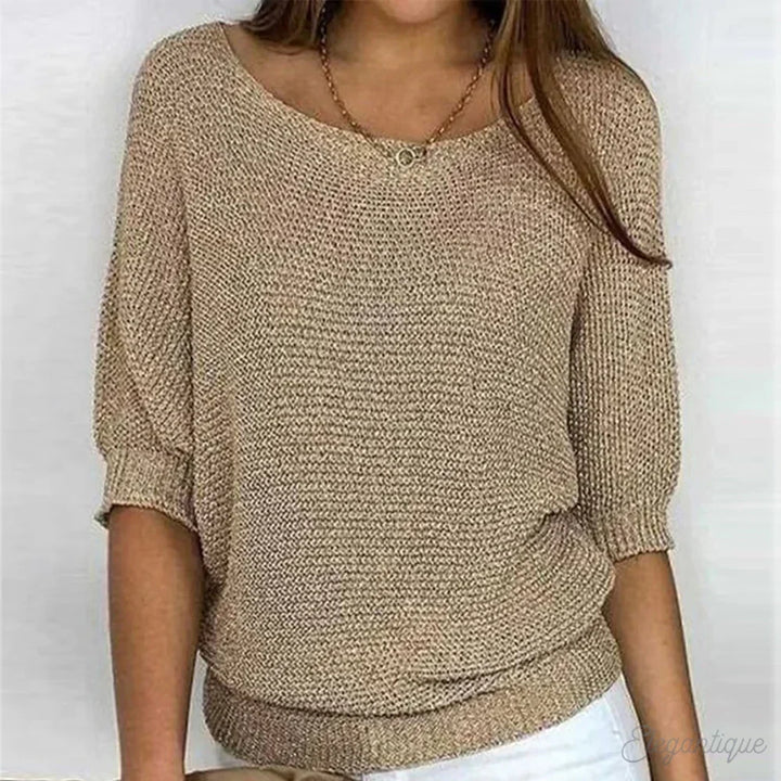 W&W Mode | Strick Lässig Damenpullover Bequemer Und Stylischer Pullover