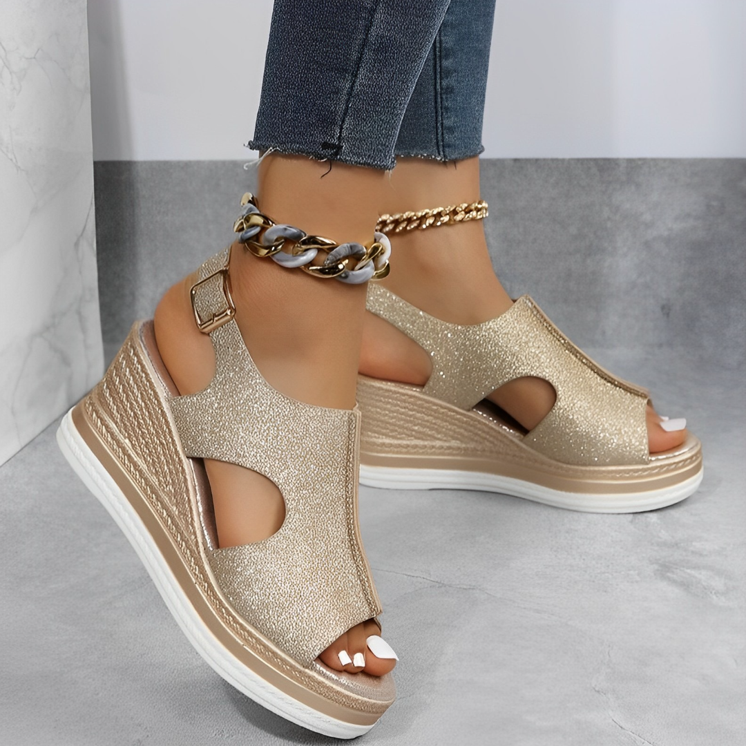 W&W Mode | Damen Plateau Keilsandaletten