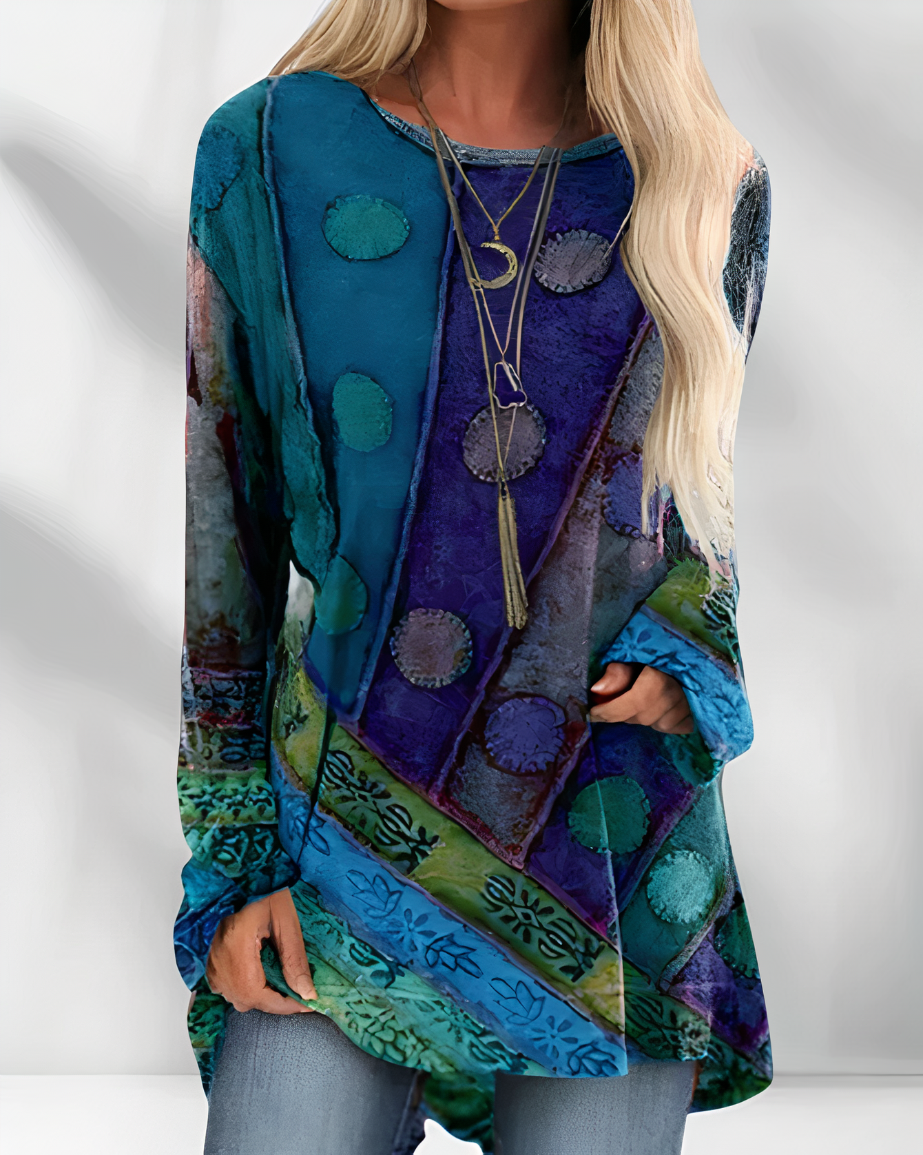 WW | Damen Tunika Oberteile Elegante Top