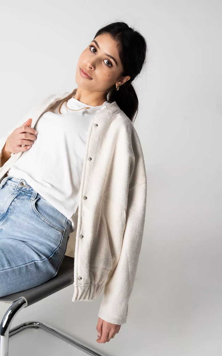 W&W Mode | Weit geschnittene Luxus-Bomberjacke für Damen Bestseller Herbstjacke 2023