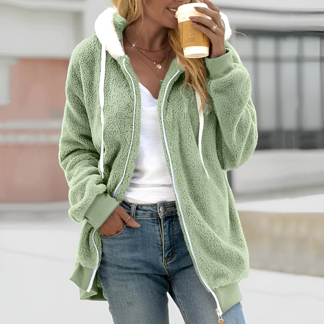 W&W Mode | Bequeme Superweiche Fleecejacke Mit Kapuze