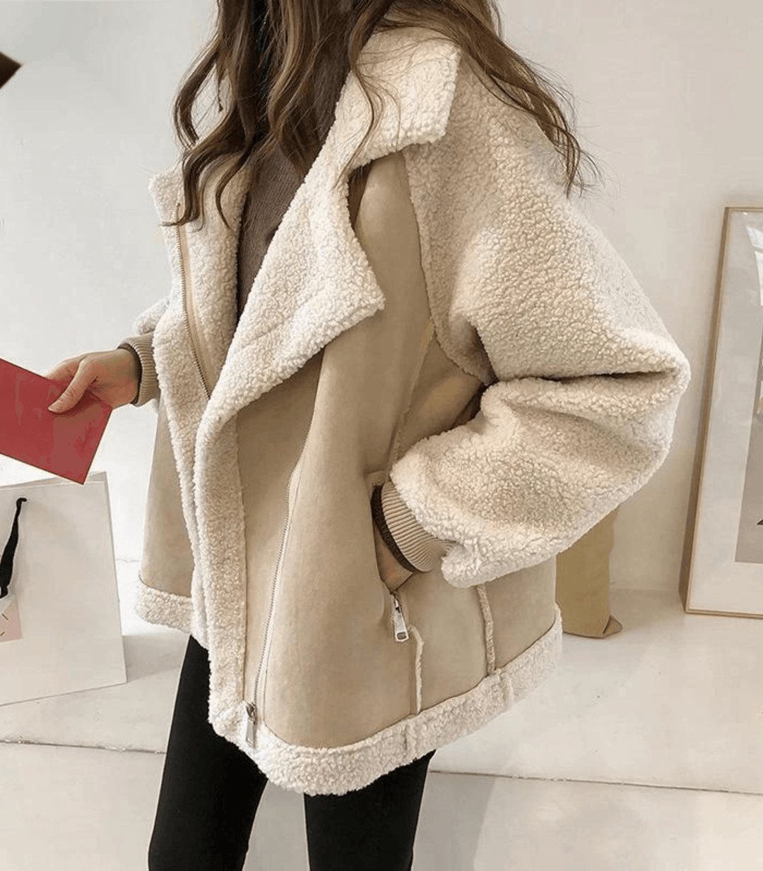 W&W Mode - Übergroße Teddyjacke