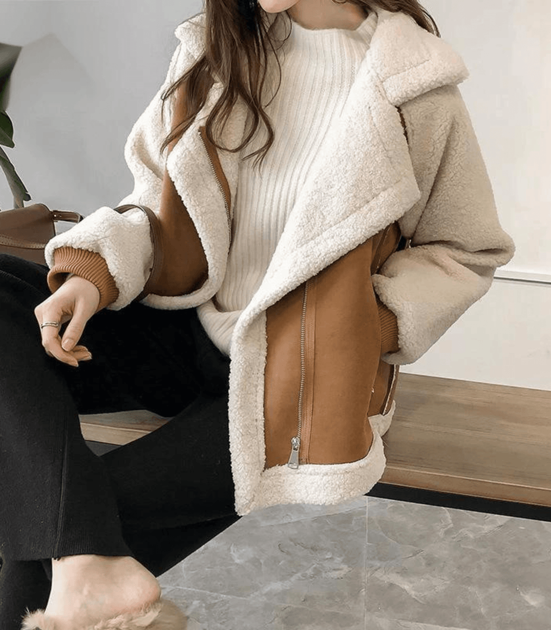 W&W Mode - Übergroße Teddyjacke