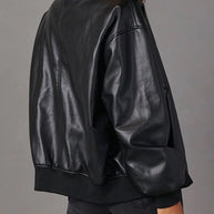 WW | Lockere Lederjacke für Damen