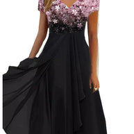 WW | Elegantes Midi Kleid mit Blumen-Spitze