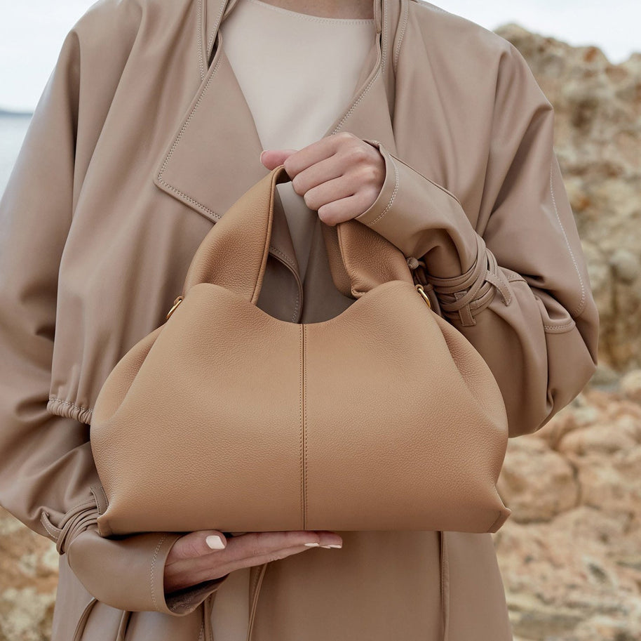 WW | Vintage Tote-Hänger aus Weichem Leder