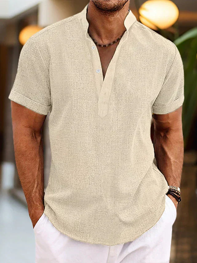 W&W Mode | Hochwertiges, Bequemes Herren Poloshirt Mit V-Ausschnitt