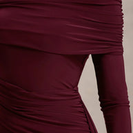 WW | Schuppen Falten Maxi Kleid