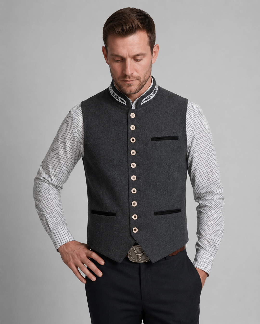 W&W Mode | Stylische Und Einzigartige Trachtenweste Für Männer Charlieno