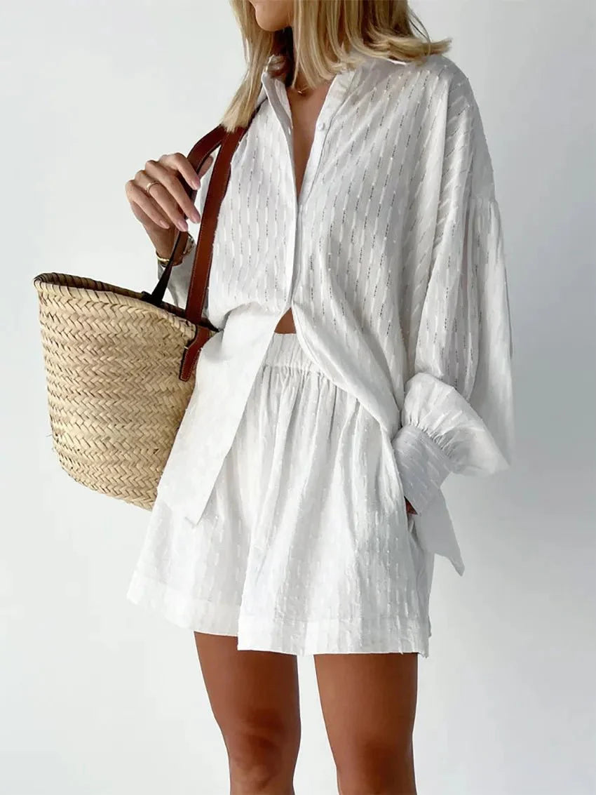 WW | Boho Sommer Satz Bluse Höschen