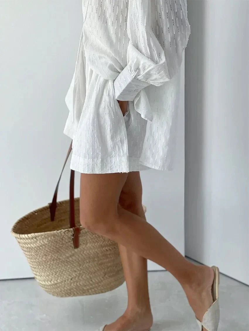 W&W Mode | Boho Sommer Satz Bluse Höschen