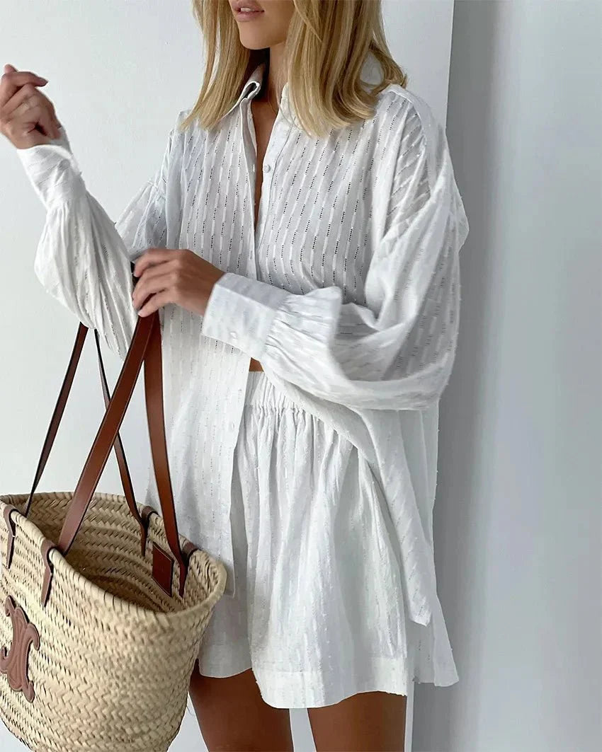 W&W Mode | Boho Sommer Satz Bluse Höschen