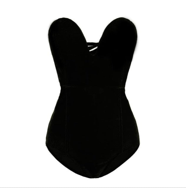 Damen Bodysuit, ärmellos und einfarbig aus Polyester
