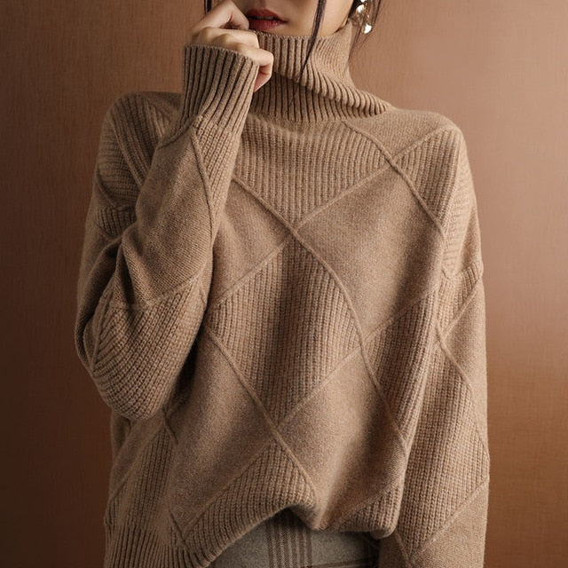 W&W Mode Pullover mit Rollkragen