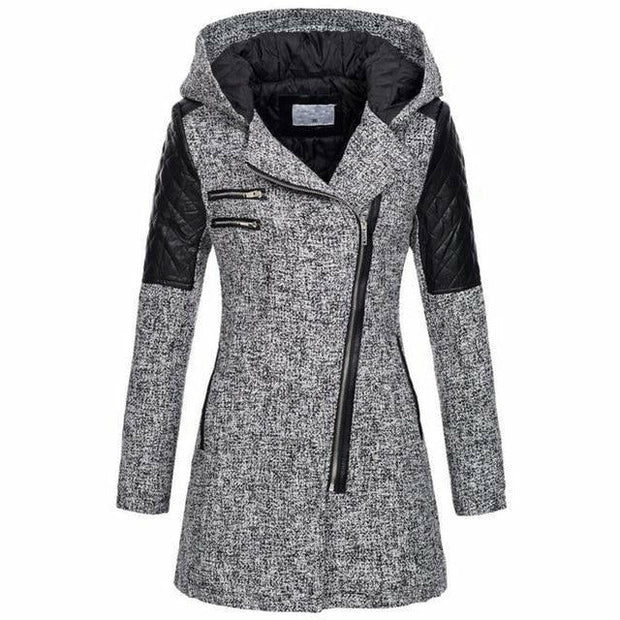 WW | Eleganter Lässiger Kapuzenmantel