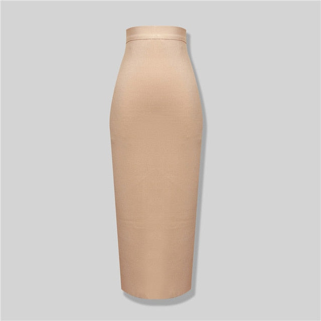 Damen Bleistiftrock aus Nylon und Spandex