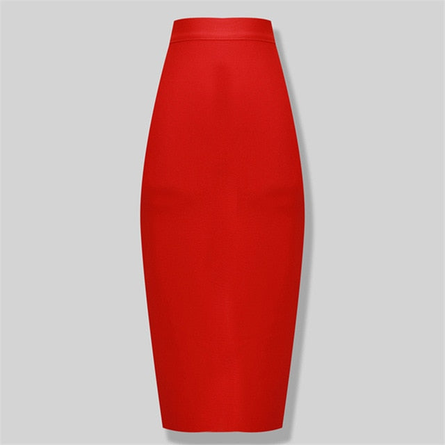 Damen Bleistiftrock aus Nylon und Spandex