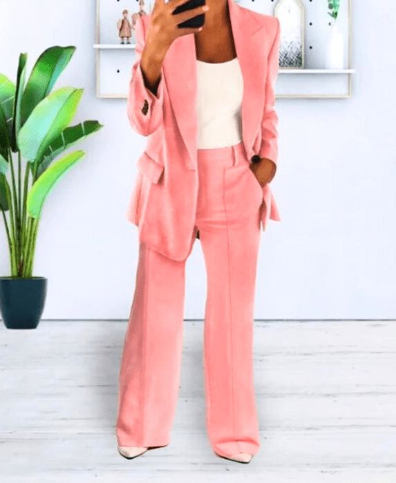 W&W Mode | Damen Blazer Bequem & Schick Blazer Satz Lässiges & Formelles Outfit