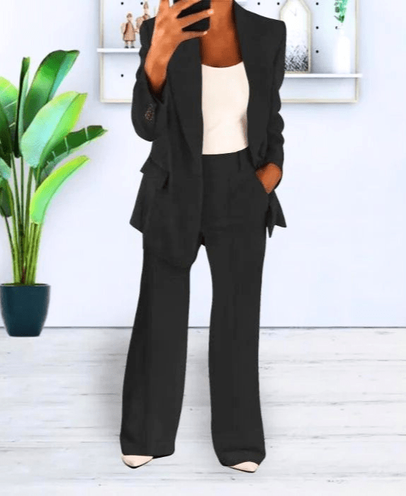 W&W Mode | Damen Blazer Bequem & Schick Blazer Satz Lässiges & Formelles Outfit