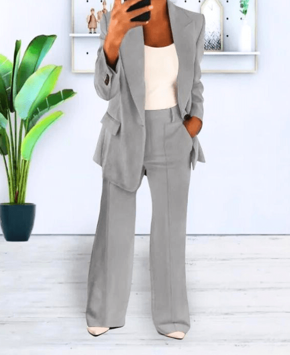 W&W Mode | Damen Blazer Bequem & Schick Blazer Satz Lässiges & Formelles Outfit
