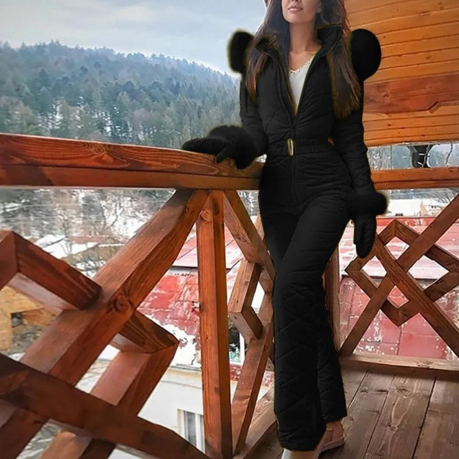 WW | Stilvoller Winter Casual Snowboard Skianzug Mit Reißverschluss Für Frauen