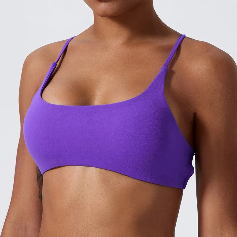 WW | Superweicher Cross Back Sport Bh Mit Frontverschluss Für Frauen