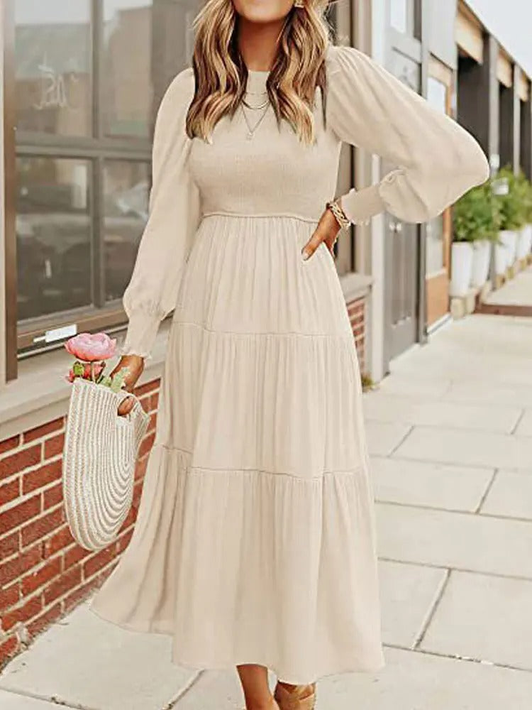 WW | Midi-Kleid mit Langen Ärmeln und Dinnerjackets