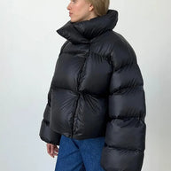 Frauen Mode mit Kapuze Baumwolle gepolstert kurze Jacke