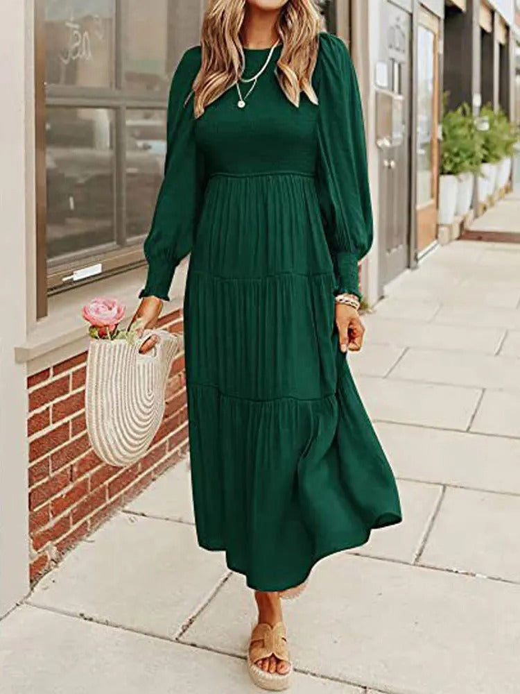 WW | Midi-Kleid mit Langen Ärmeln und Dinnerjackets