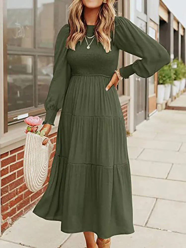 WW | Midi-Kleid mit Langen Ärmeln und Dinnerjackets