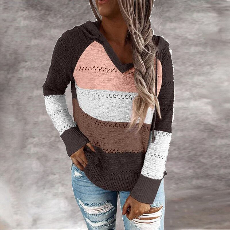 W&W Mode | Bunt gestreifte Strickwesten im Ibiza-Boho-Stil für Damen - Trendy und bequem
