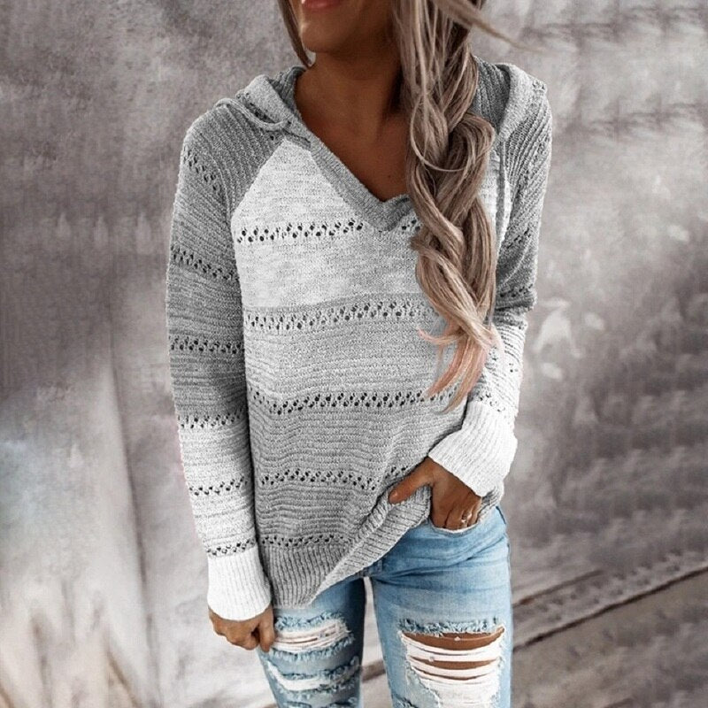 W&W Mode | Bunt gestreifte Strickwesten im Ibiza-Boho-Stil für Damen - Trendy und bequem