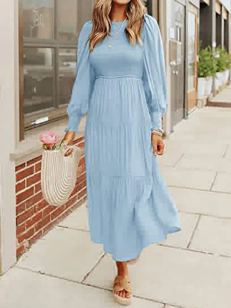 WW | Midi-Kleid mit Langen Ärmeln und Dinnerjackets