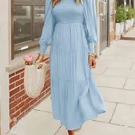 WW | Midi-Kleid mit Langen Ärmeln und Dinnerjackets