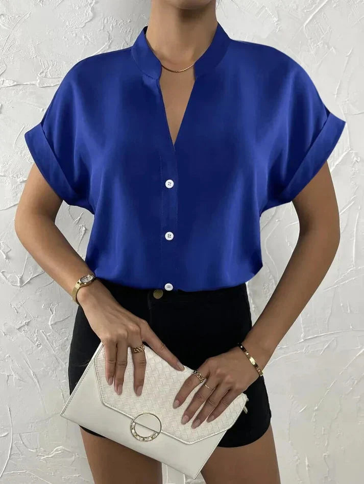 W&W Mode | Elegantes V-ausschnitt Top Für Frauen