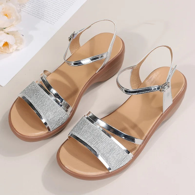 WW | Orthopädische Sandalen Mit Keilabsatz