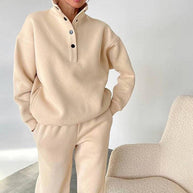 WW Fleece Jogginganzug | Bequemer Jogginganzug in Übergröße für Frauen