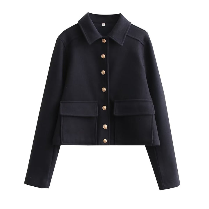 W&W Mode Jacke | Hochwertige Kurzjacke in Wolloptik für den Herbst