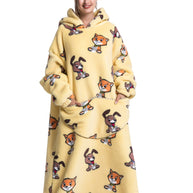 WW | Fleece Hoodie Decke Für Den WINTER