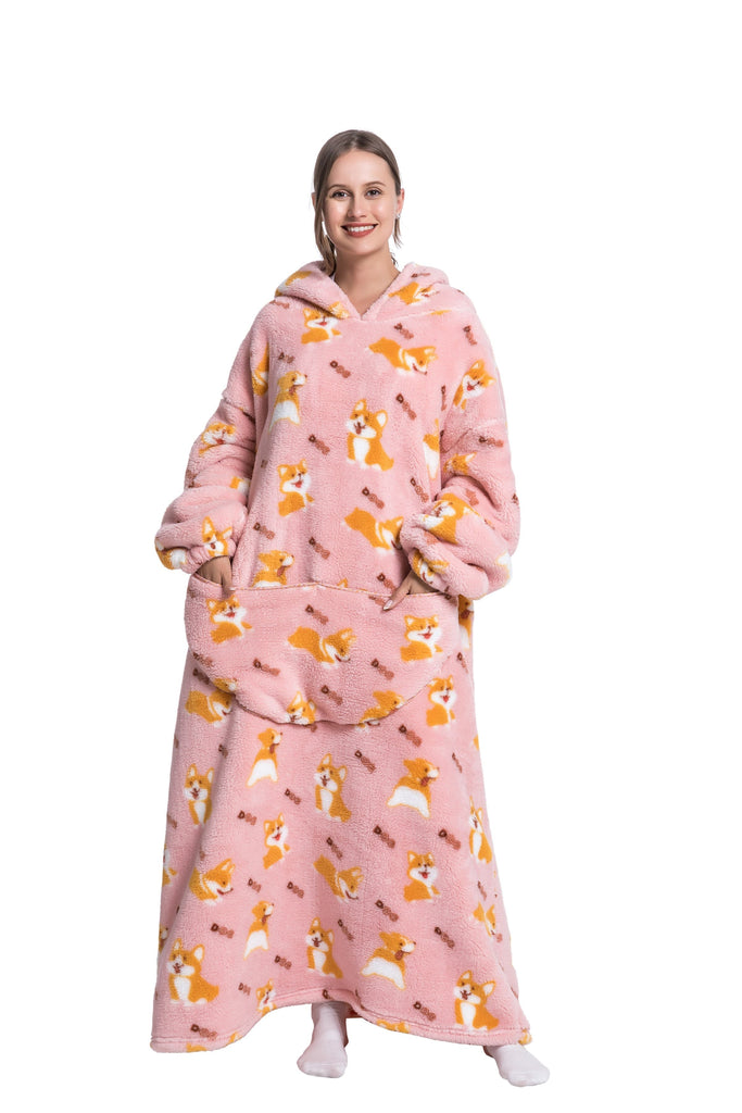 WW | Fleece Hoodie Decke Für Den WINTER