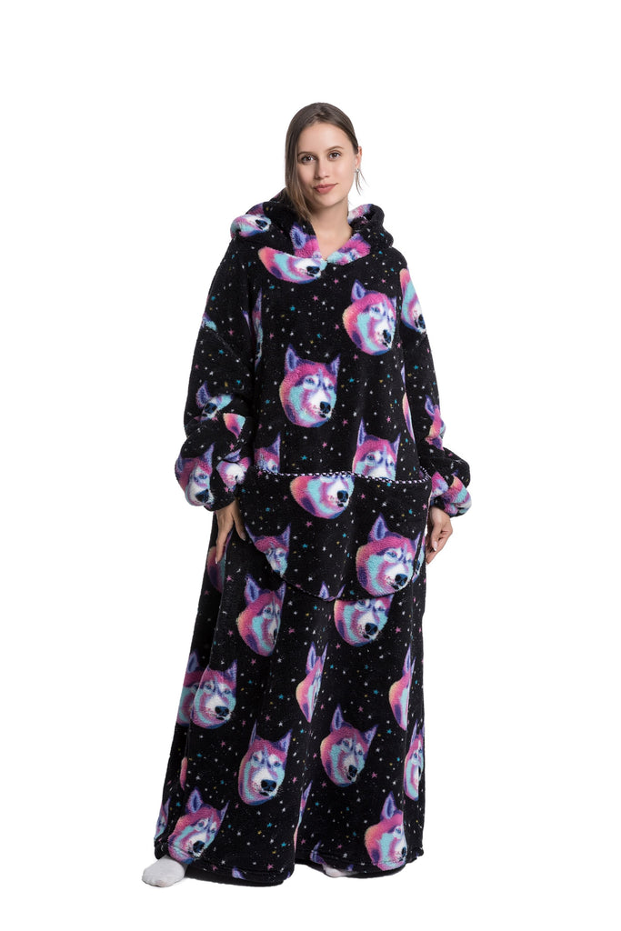 WW | Fleece Hoodie Decke Für Den WINTER